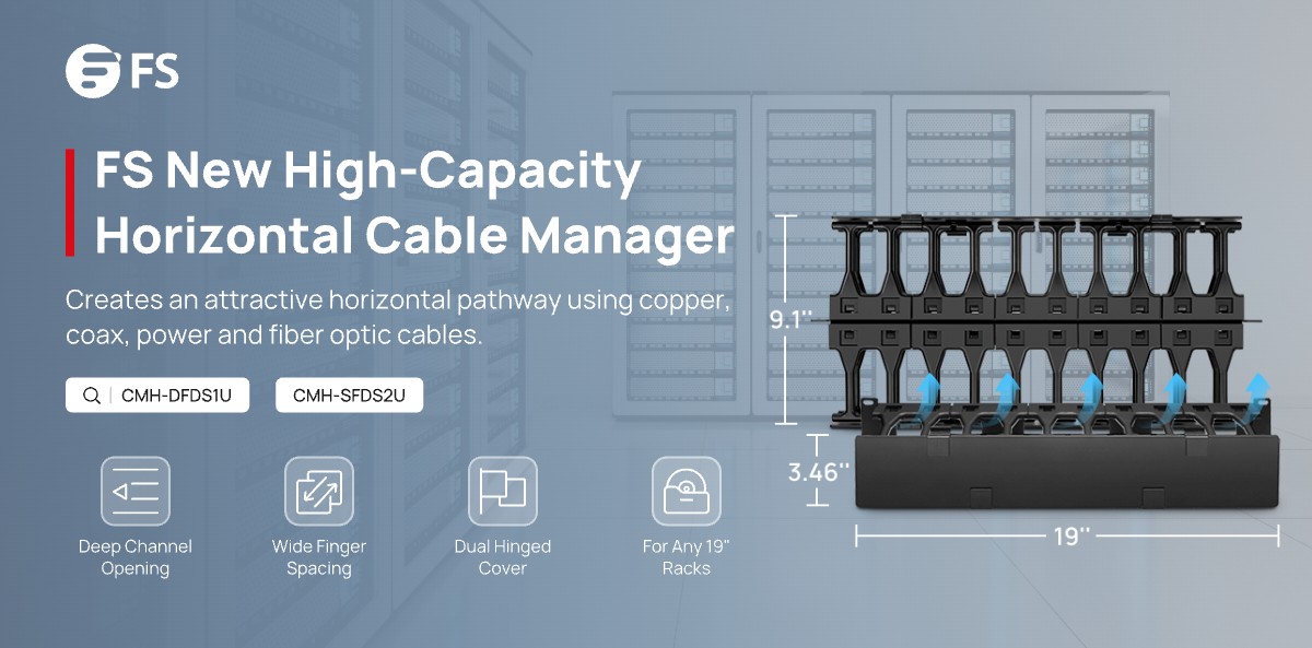 FScom_UK's tweet image. Introducing FS 4.44&quot;/8.88&quot; depth high-capacity horizontal cable manager! Supports more cables with better airflow—ideal for enterprise and campus networks needing efficient, reliable cable management.

Shop now: fs.com/uk/products/31…

#FSCableManagement #FSSolutions #Networking