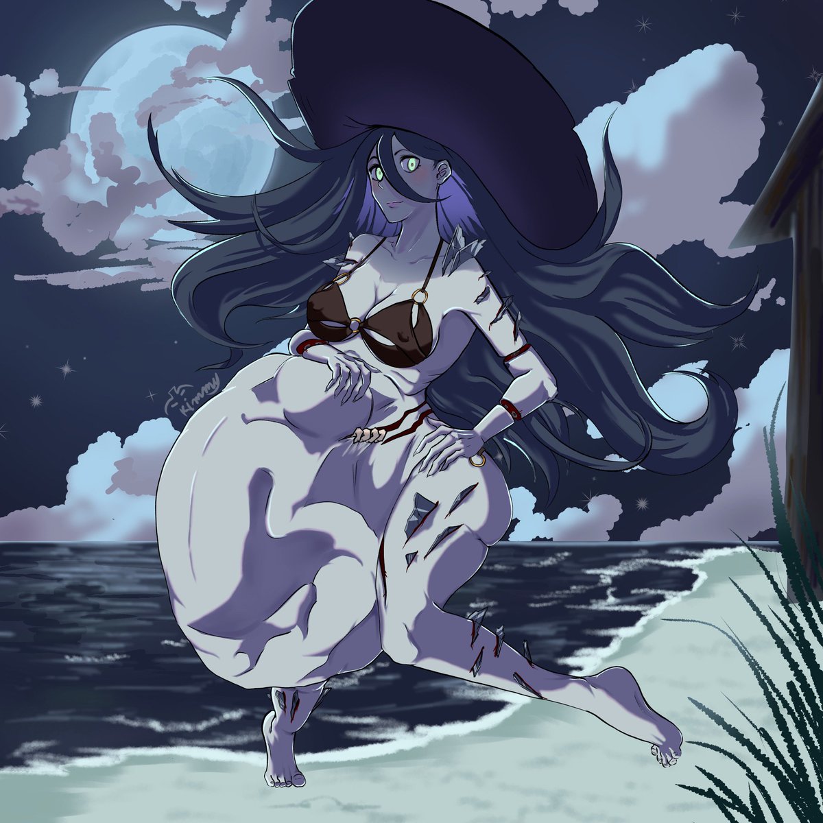 Pumpkimmy_'s tweet image. Full Of You 🖤 - Spirit #vore fanart from hooked on you