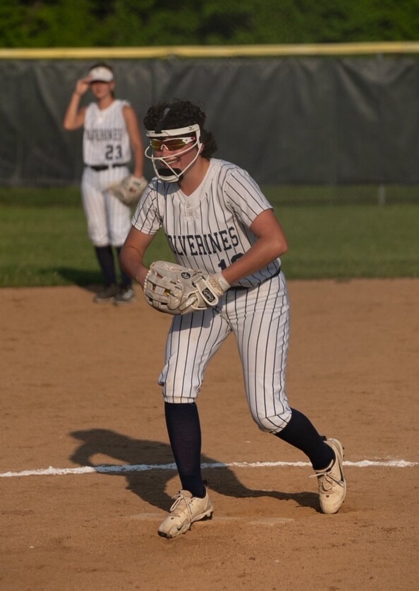 Honoring another key member of our team, senior Michaela Platt (Mac) has been our energy producer all year.  She is the ultimate utility player, yes, even pitched an inning!  MAC settled in left field and has made some great plays in left and disciplined abs when it’s counted!