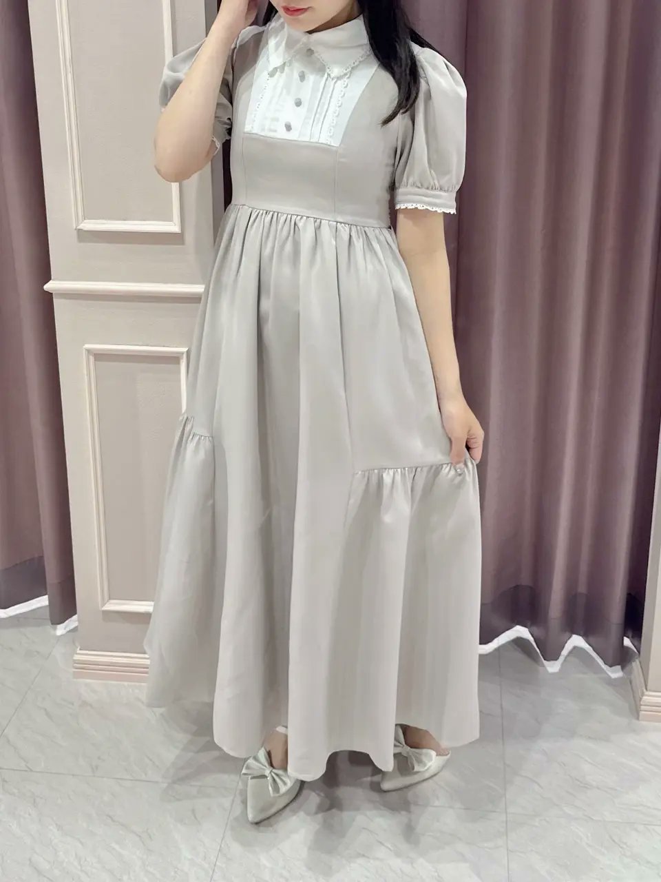 新品タグ付き♡ Anmille バストギャザーリボンOP BECK アンミール バストギャザーリボンOP｜evelyn（エブリン）公式通販サイト