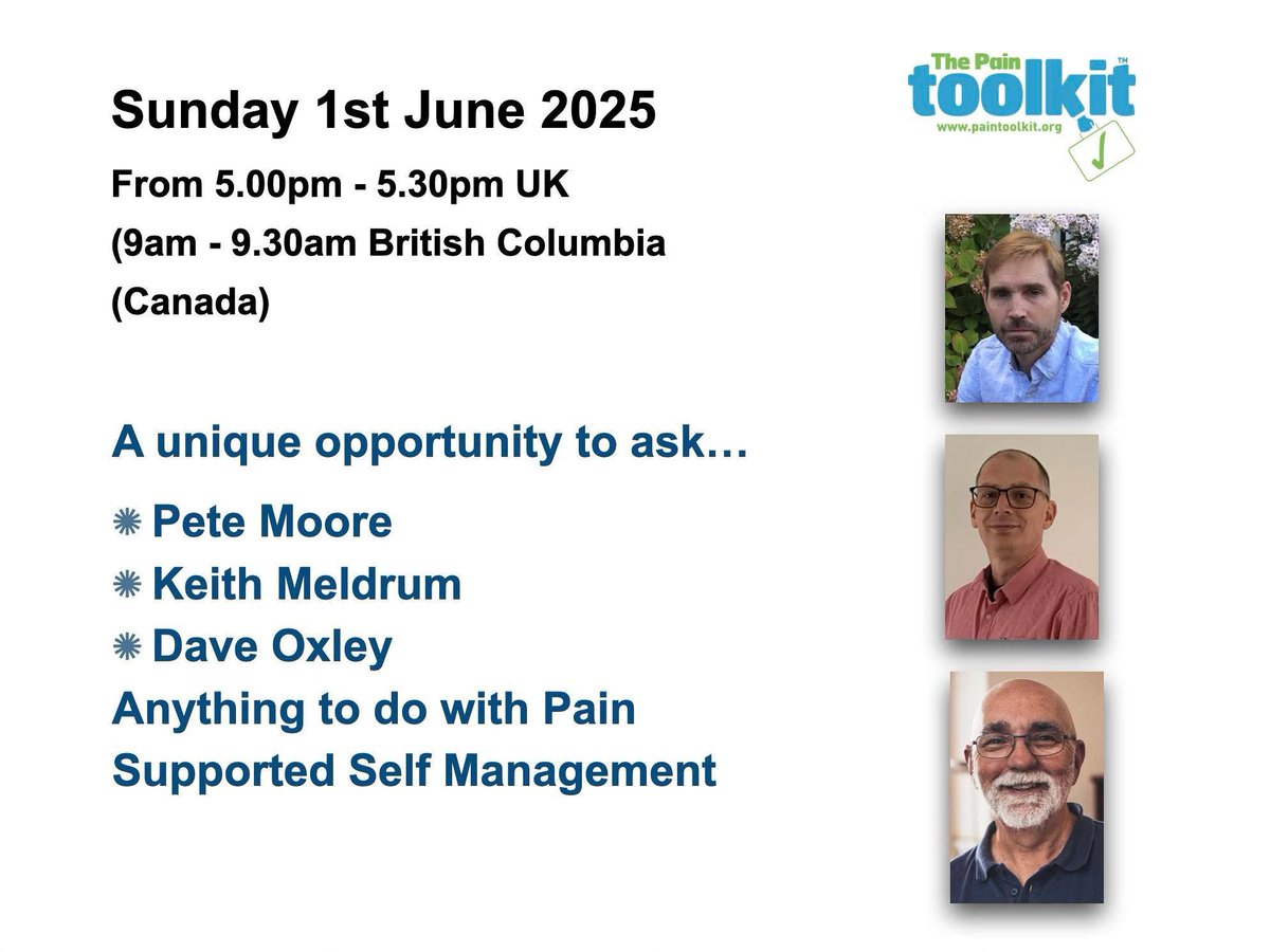 Full details for next Sundays Q&amp;A
1st June paintoolkit.org/news/article/l…