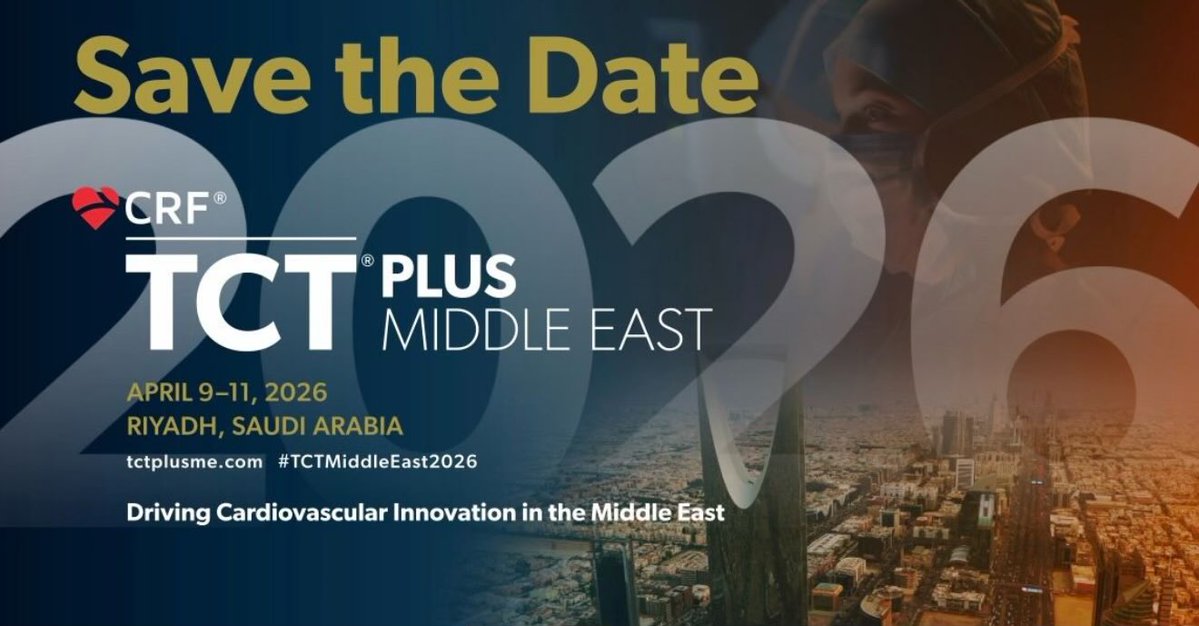 Marwan Saad, MD, PhD (@marwansaadmd) on Twitter photo It was a great pleasure being part of this outstanding event. Looking forward to next year’s #TCTPlusMiddleEast2026 <a href="/crfheart/">Cardiovascular Research Foundation</a> <a href="/TCT_ME_/">TCTME+</a>
Mark your 🗓️
<a href="/kalazizimd/">Karim Al-Azizi, MD</a> <a href="/mirvatalasnag/">MIЯVΛƬ #IC</a> <a href="/AlkashkariWail/">Wail AlkashkariFSCAI,FPICSوائل القشقرى🇸🇦🇨🇦🇺🇲</a> <a href="/drptca/">Khaled AlShaibi</a> <a href="/jgranadacrf/">Juan F. Granada</a> <a href="/mmamas1973/">Mamas A. Mamas</a> <a href="/djc795/">David J. Cohen, MD, MSc</a> <a href="/crfheart/">Cardiovascular Research Foundation</a> <a href="/AnasNomanMD/">Anas T. Noman</a> <a href="/MusaSharkawiMD/">Musa A. Sharkawi</a> It was a great pleasure being part of this outstanding event. Looking forward to next year’s #TCTPlusMiddleEast2026 <a href="/crfheart/">Cardiovascular Research Foundation</a> <a href="/TCT_ME_/">TCTME+</a>
Mark your 🗓️
<a href="/kalazizimd/">Karim Al-Azizi, MD</a> <a href="/mirvatalasnag/">MIЯVΛƬ #IC</a> <a href="/AlkashkariWail/">Wail AlkashkariFSCAI,FPICSوائل القشقرى🇸🇦🇨🇦🇺🇲</a> <a href="/drptca/">Khaled AlShaibi</a> <a href="/jgranadacrf/">Juan F. Granada</a> <a href="/mmamas1973/">Mamas A. Mamas</a> <a href="/djc795/">David J. Cohen, MD, MSc</a> <a href="/crfheart/">Cardiovascular Research Foundation</a> <a href="/AnasNomanMD/">Anas T. Noman</a> <a href="/MusaSharkawiMD/">Musa A. Sharkawi</a>