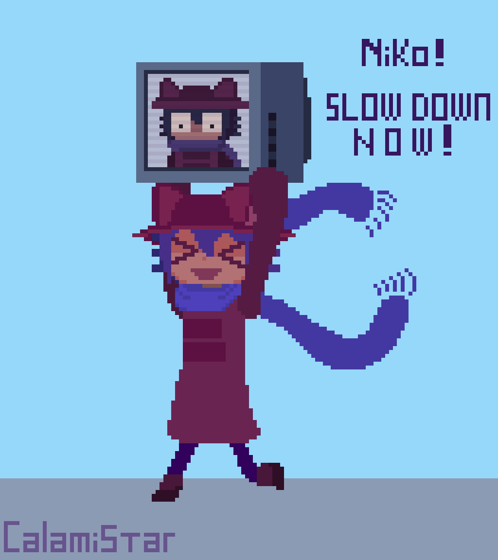 CalamiStar's tweet photo. reckless niko
#oneshot #oneshotfanart #niko #fanart #pixelart #Theworldmachine https://t.co/6kVk1xS1FN