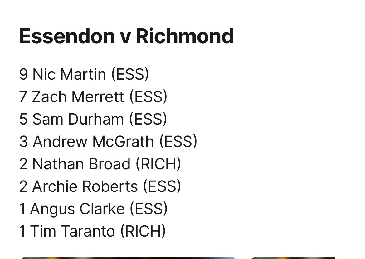 PatrickRyen's tweet image. Coaches Votes Round 11 
Essendon versus Richmond 

#GoDons
#PodcastMafia 
🖤❤️👊