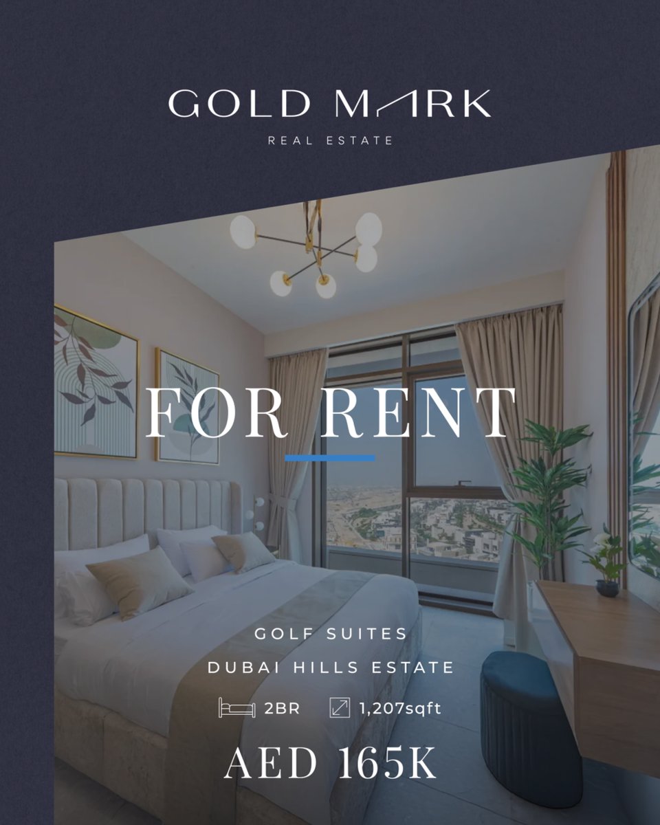 goldmark_RE's tweet photo. Live where elegance meets comfort.

This 2-bedroom apartment at Golf Suites, Dubai Hills Estate offers breathtaking views, 1,207 sqft of modern space, and a serene lifestyle — all for AED 165K.

📞 Contact Evan Jones: +971 58 520 4087

#GoldMarkRealEstate #DubaiHillsEstate https://t.co/0iRaHiIzG2