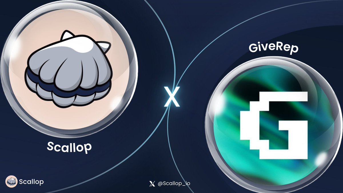 Hossam3177's tweet photo. ✨New Loyalty Project Alert on
@GiveRep

@Scallop_io

joined the $REP Farming Party!  Now you can earn $SCA &amp; $REP by tweeting about→ Comments with tag
@GiveRep

→ Earn 1 $REP per 100 views! https://t.co/L79cWyIvXs