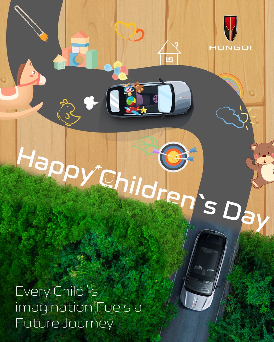 Today’s imagination is tomorrow’s innovation—celebrate the limitless dreams of every child. Happy Children’s Day from us!

#HONGQI #TheConnection #FinesseAsAlways #ChildrensDay
