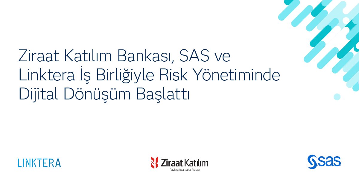 SAS Türkiye (@sas_turkiye) on Twitter photo Ziraat Katılım, SAS ve Linktera iş birliğiyle dijital dönüşümde büyük başarıya imza attı! 🚀 Raporlama süresi 15 günden 2 güne indi, verimlilik ve rekabet gücü arttı. Detaylar için 👉 2.sas.com/6014NaNPC #Risk #SAS #Banking Ziraat Katılım, SAS ve Linktera iş birliğiyle dijital dönüşümde büyük başarıya imza attı! 🚀 Raporlama süresi 15 günden 2 güne indi, verimlilik ve rekabet gücü arttı. Detaylar için 👉 2.sas.com/6014NaNPC #Risk #SAS #Banking