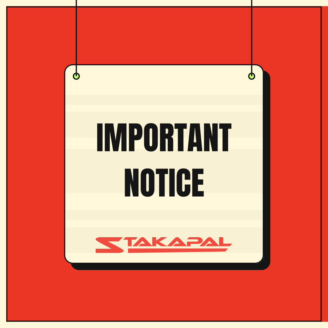 We would like to remind you that our offices will be closed today (Monday 26th May) and tomorrow (Tuesday 27th May), for the Spring Bank Holiday and will reopen on Wednesday 28th May. Have a great bank holiday weekend. stakapal.co.uk