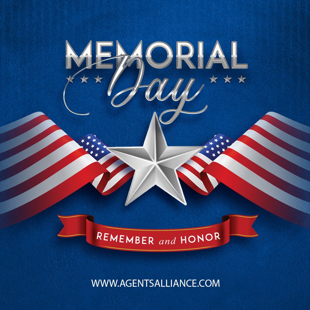 Today, we pause to remember and honor the brave men and women who made the ultimate sacrifice in service to our nation. Their courage, dedication, and selflessness will never be forgotten. The American Agents Alliance stands in gratitude for your service.