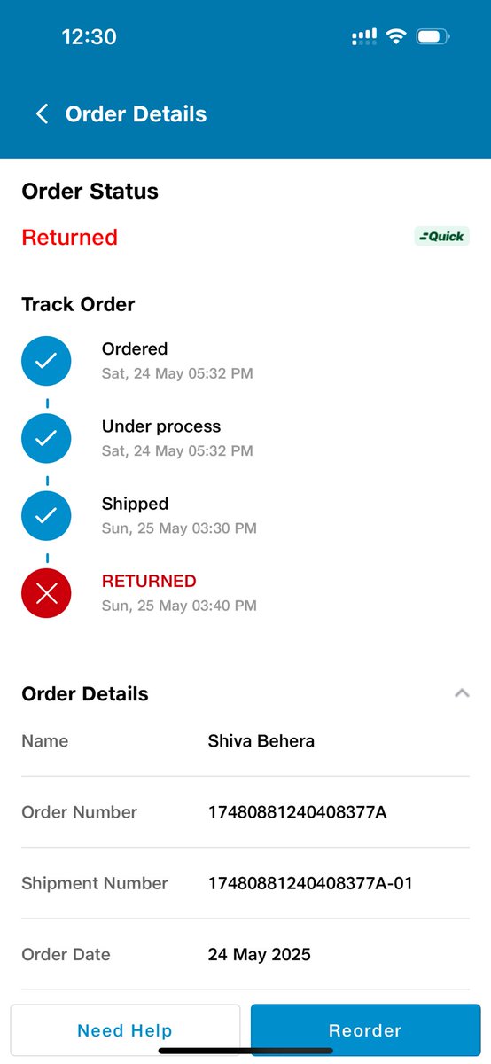 ShivaBehera17's tweet photo. @JioMart @JioMart_Support Delivery boys ask for OTP before delivering the order and if OTP is not given, they cancel the order. https://t.co/KS40bQuFWT