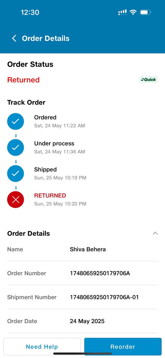 ShivaBehera17's tweet photo. @JioMart @JioMart_Support Delivery boys ask for OTP before delivering the order and if OTP is not given, they cancel the order. https://t.co/KS40bQuFWT