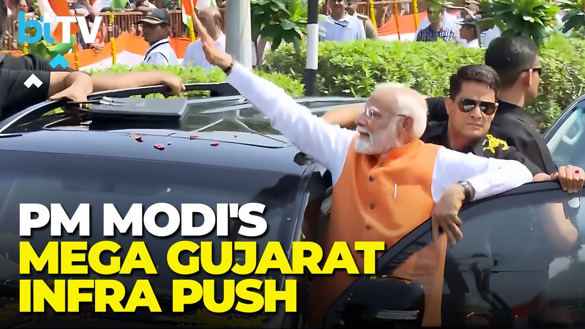business_today's tweet image. PM Modi In Gujarat | Launches Key Infra Projects As India Becomes World’s 4th Largest Economy

Watch: youtube.com/live/9DiyPcqpk… | #PMNarendraModi #Gujarat #GujaratDevelopment #InfrastructureIndia #MakeInIndia