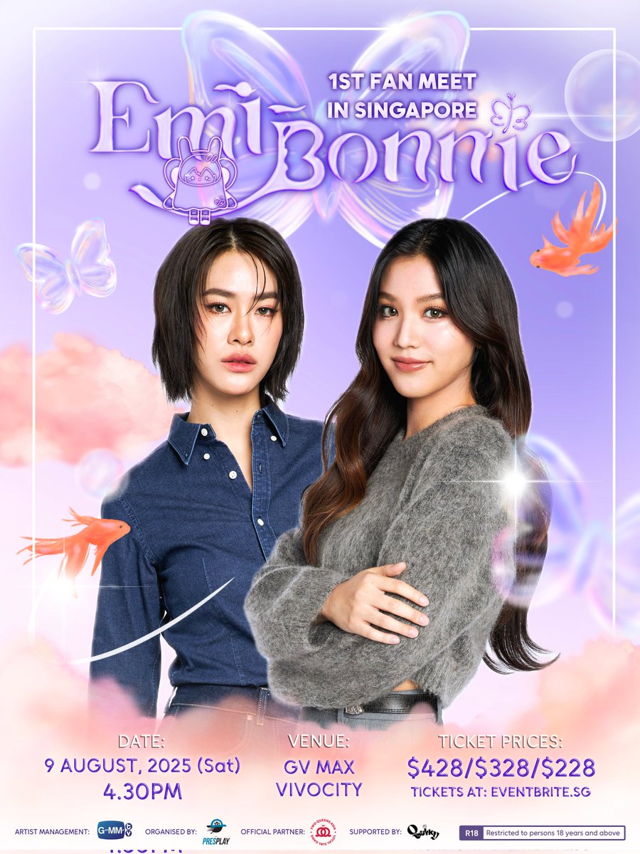 EMI & BONNIE: FIRST EVER FAN MEET IN SINGAPORE! Get ready — The