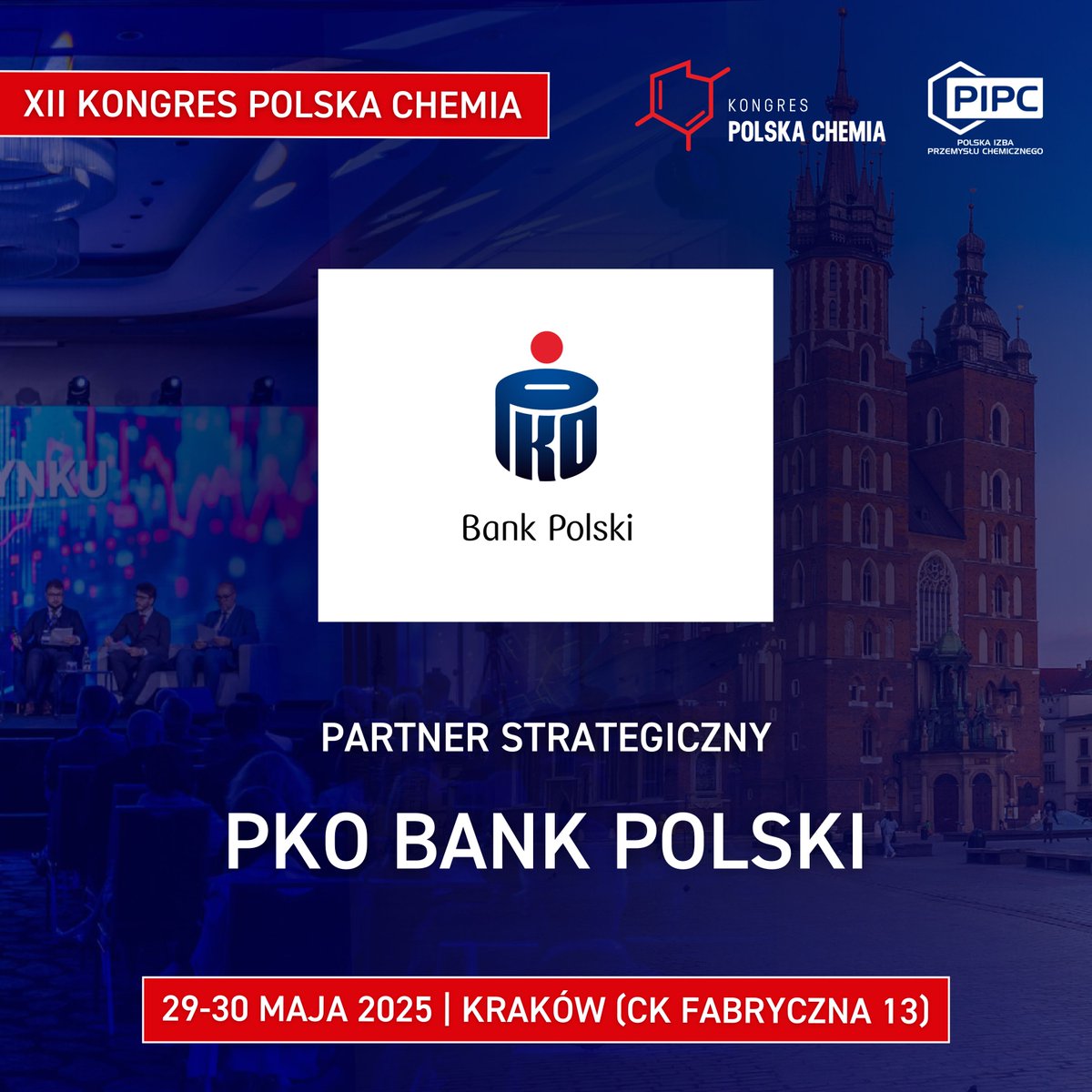 🎯 Z przyjemnością informujemy, że Partnerem Strategicznym XII Kongresu Polska Chemia został PKO Bank Polski!

👉 Przejdź na stronę wydarzenia: kongrespolskachemia.pl

♟️ Zobacz agendę: kongrespolskachemia.pl/agenda/

👥 Poznaj Prelegentów: kongrespolskachemia.pl/prelegenci_/