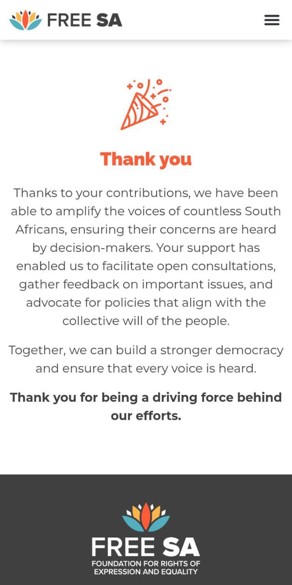 Hey #TwitterVerse Do you wanna make a difference ? You can ! Donate to <a href="/FreeSAorg/">Free SA</a> to help make impactful change on many issues and be an agent of change. 

#Activist #SouthAfrica #DoGood #FreeSA
