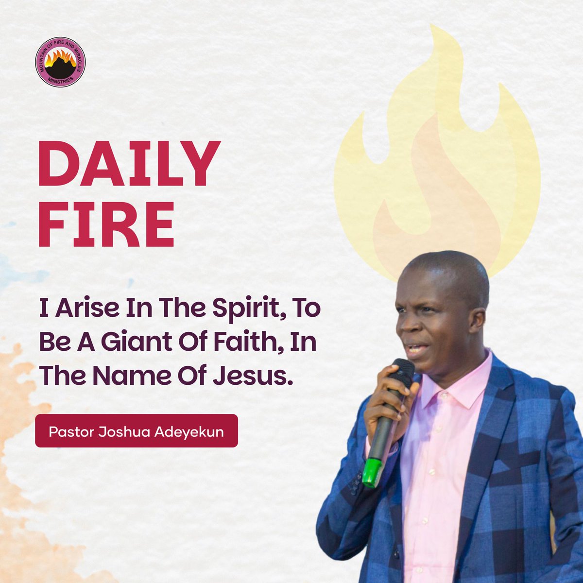 JAdeyekun's tweet image. Declare this with 🔥🔥🔥 and let your faith come alive.
#Exploitsoffaith #Gaintoffaith #mfm #zion.