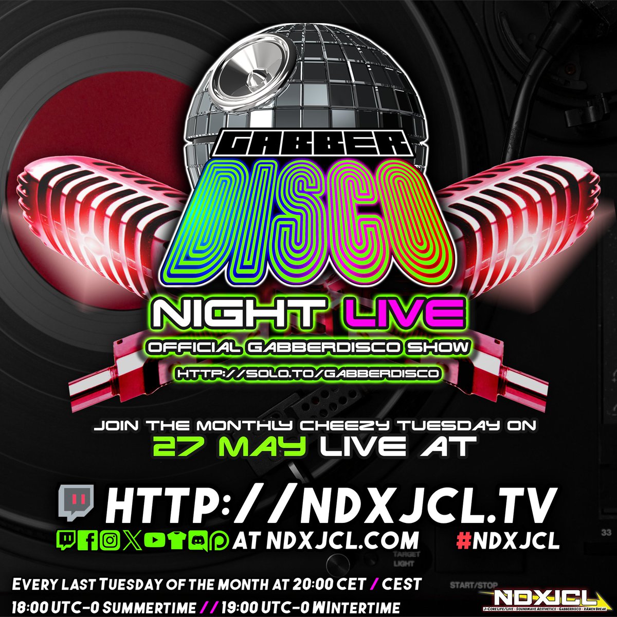 Neodash Zerox / #NDXJCL (@neodashzerox) on Twitter photo This week's shows at NDXJCL.TV:
Starting tonight at J-Core Life we will listen to "Nora2r - My Little Secret" from Next Reflection.
Tomorrow cheesy Tuesday as we have <a href="/gabberdisco/">Gabberdisco</a> Night Live with a new release coming up.
Hope to see you at one of these shows! This week's shows at NDXJCL.TV:
Starting tonight at J-Core Life we will listen to "Nora2r - My Little Secret" from Next Reflection.
Tomorrow cheesy Tuesday as we have <a href="/gabberdisco/">Gabberdisco</a> Night Live with a new release coming up.
Hope to see you at one of these shows!