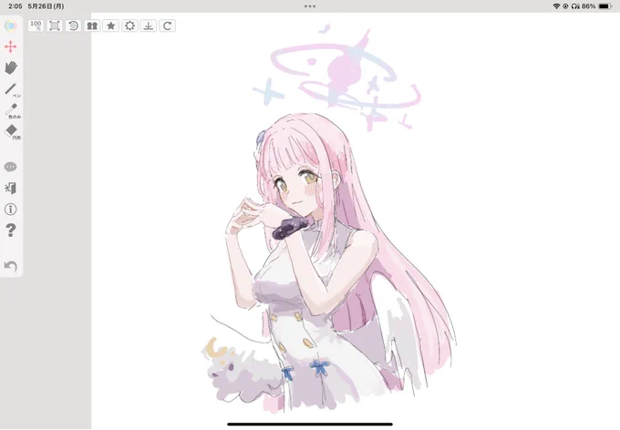 #ブルアカ 絵チャ ミカ