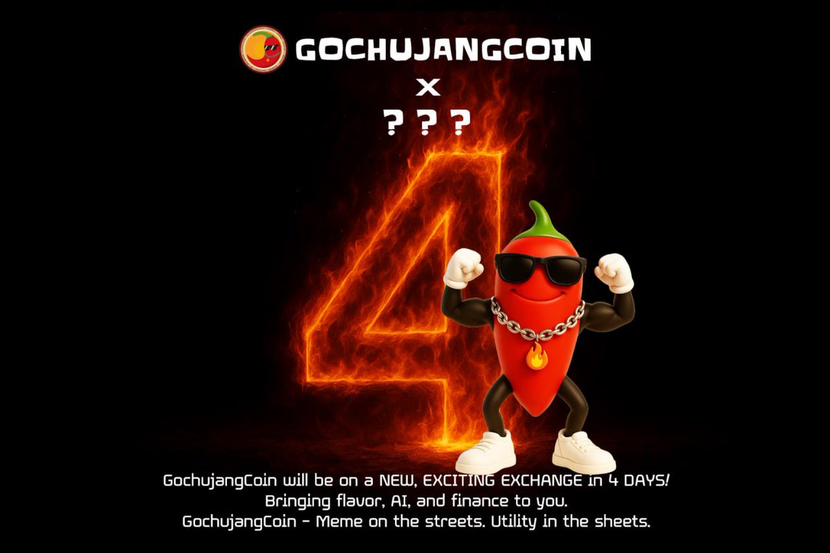 gochujangonbase's tweet photo. π D-4: Everything Connects as One
π #AgentG predictions β #GTrade liquidity β #GLaunchpad creation
π Perfect synergy among three products
π« GOCHU token discounts across all services
4 DAYS till we share the SPICY news on May 29th πΆοΈ
#GochuTECH https://t.co/0SKP3ANB4g