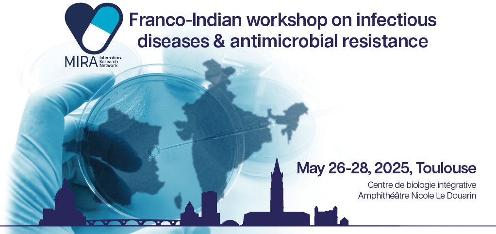 RESINFIT's tweet image. 📣 Aujourd&apos;hui débute l&apos;atelier franco-indien sur les maladies infectieuses et la résistance aux antimicrobiens - MIRA Workshop 2025 ❕

✔️ Avec notamment la participation de Marie-Cécile Ploy - Directrice @RESINFIT - pour le discours d&apos;ouverture 😉

➕ ipbs.fr/mira-workshop-…
