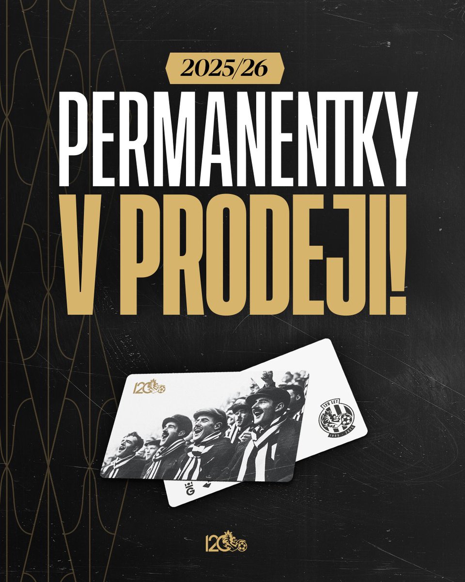 FCHradec's tweet photo. 𝟏𝟐𝟎 𝐥𝐞𝐭 𝐭𝐫𝐚𝐝𝐢𝐜𝐞. Nová sezóna – nové zážitky. Na Malšáku nás v ročníku 2025/26 čeká spousta emocí 🤩
Prodej permic zahájen 👉 https://t.co/2sqy1jE0Tt https://t.co/COj5oL754Y