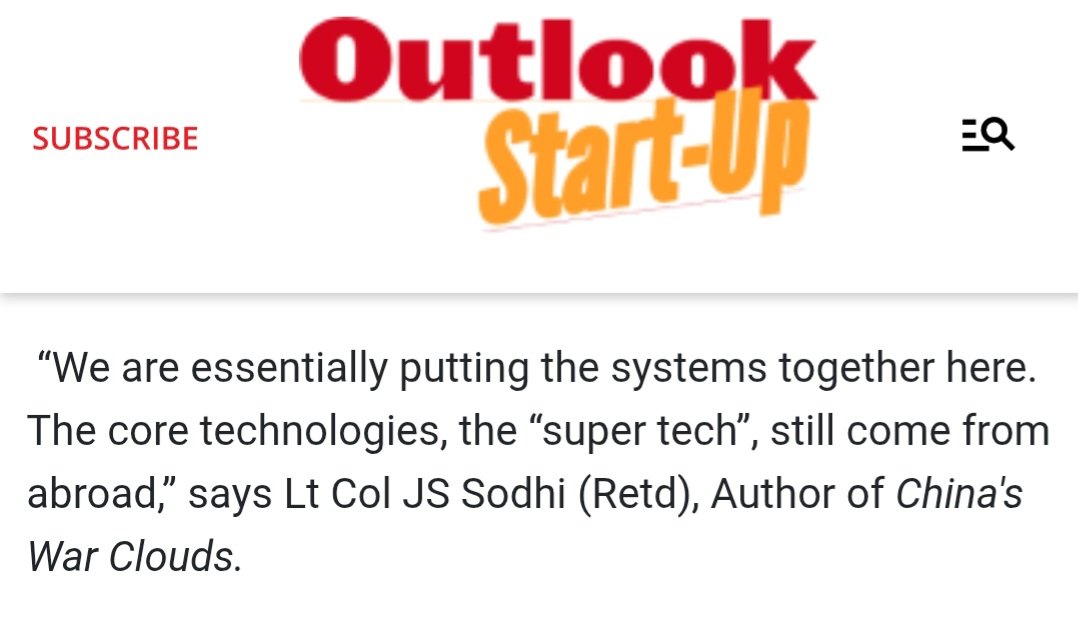 Lt Col JS Sodhi (Retd) (@jassisodhi24) on Twitter photo My comments in the article by Nabodita Ganguly & Shruti Tripathi on Drone Technology in Outlook Business. #drones #India <a href="/GangulyNabodita/">Nabodita Ganguly</a> <a href="/outlookbusiness/">Outlook Business</a>
outlookbusiness.com/start-up/india… My comments in the article by Nabodita Ganguly & Shruti Tripathi on Drone Technology in Outlook Business. #drones #India <a href="/GangulyNabodita/">Nabodita Ganguly</a> <a href="/outlookbusiness/">Outlook Business</a>
outlookbusiness.com/start-up/india…