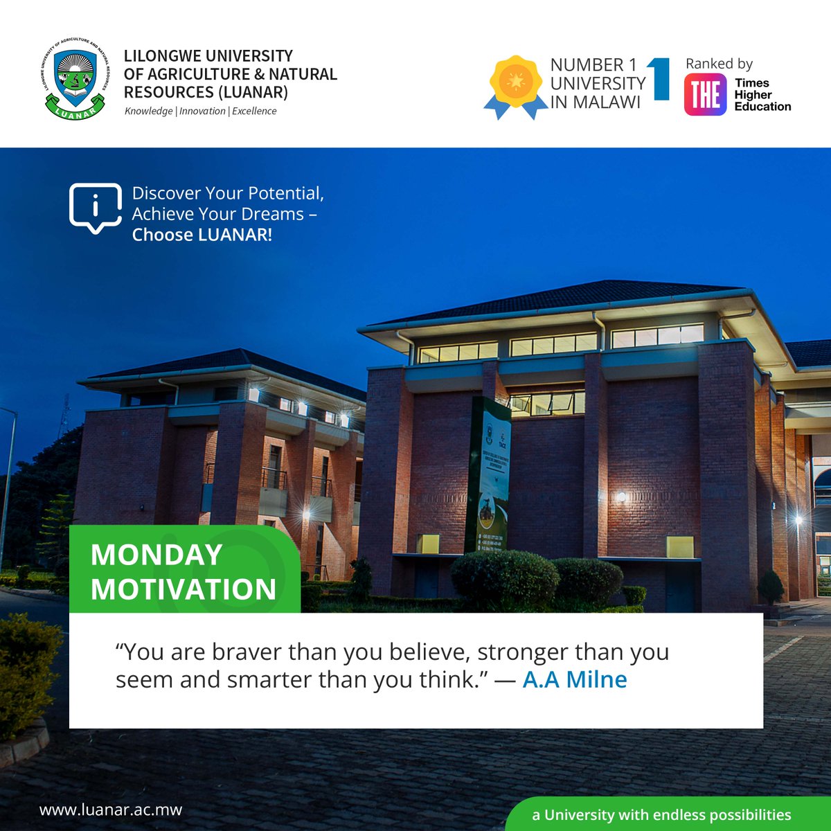 #mondaymotivation: “You are braver than you believe, stronger than you seem and smarter than you think.” — A.A Milne