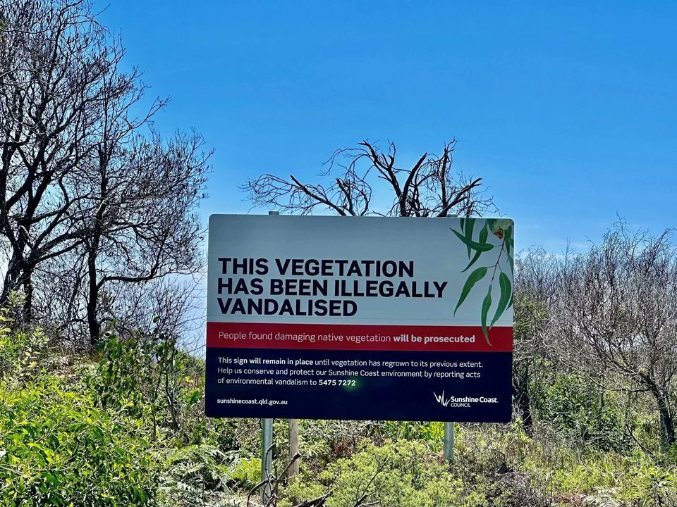 5. If someone cuts down a tree for their view in Australia, government installs sign to block the view.