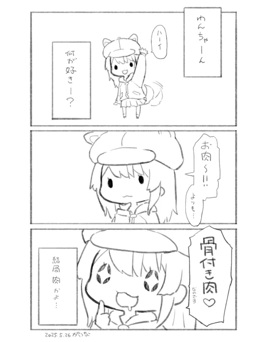 絵日記:🍗🍖🥩 