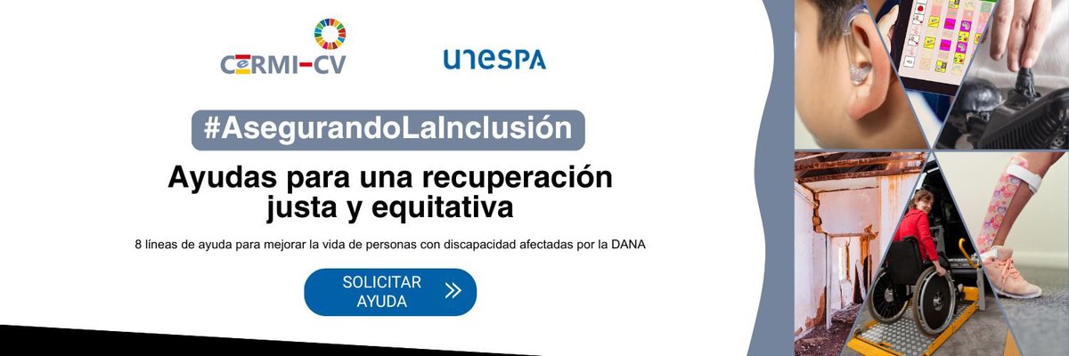 💧 La #DANAValencia dejó huella, pero también apoyo. Sin miedo, pídelo. Conoce las ayudas para personas con #discapacidad de <a href="/CERMICV/">CERMI CV</a> y @unespa #AsegurandoLaInclusión 👉
 ayudas-dana.cermicv.es