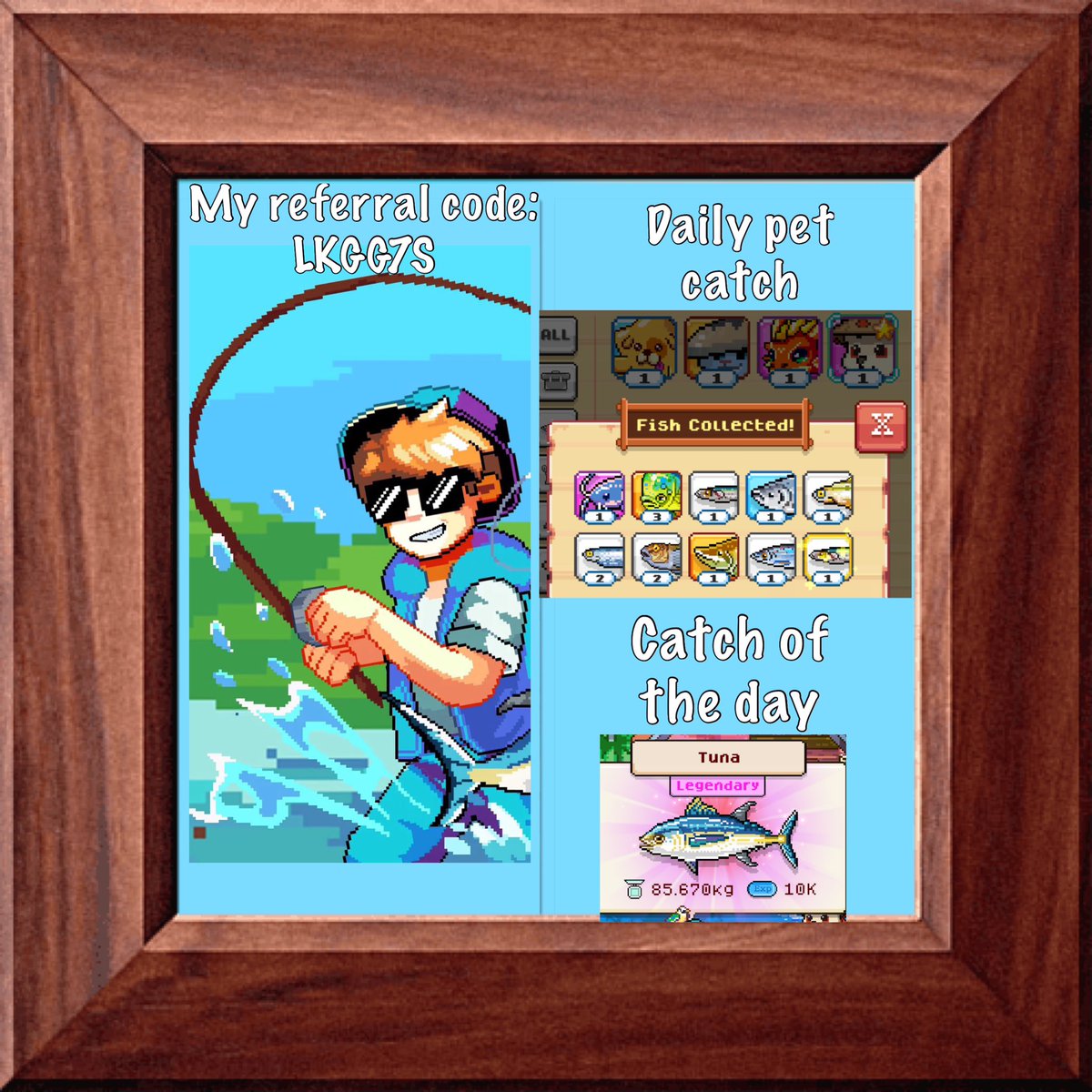 Emilto (@emilto1983) on Twitter photo Gm gm anglers! Today was a quite common <a href="/FishingFrenzyCo/">Fishing Frenzy</a> day except for the tuna and pets did little bit better🔥. I used gleaming rod, no bait in 5-6 mtr area.
1x goby
1x barramundi
2x bream
1x herring
1x carp
1x tuna
1x shiny goby
1x perch
1x walleye Gm gm anglers! Today was a quite common <a href="/FishingFrenzyCo/">Fishing Frenzy</a> day except for the tuna and pets did little bit better🔥. I used gleaming rod, no bait in 5-6 mtr area.
1x goby
1x barramundi
2x bream
1x herring
1x carp
1x tuna
1x shiny goby
1x perch
1x walleye