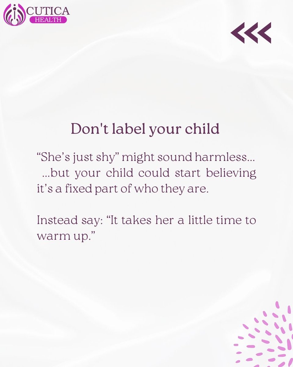 cuticahealth's tweet image. Have you helped your child through shyness? Drop a tip or experience in the comments, we’d love to hear from you.

#CUTICAHealth #ChildrensHealth #ParentingJourney #PositiveParenting #ParentingTips #Moms #GirlDad