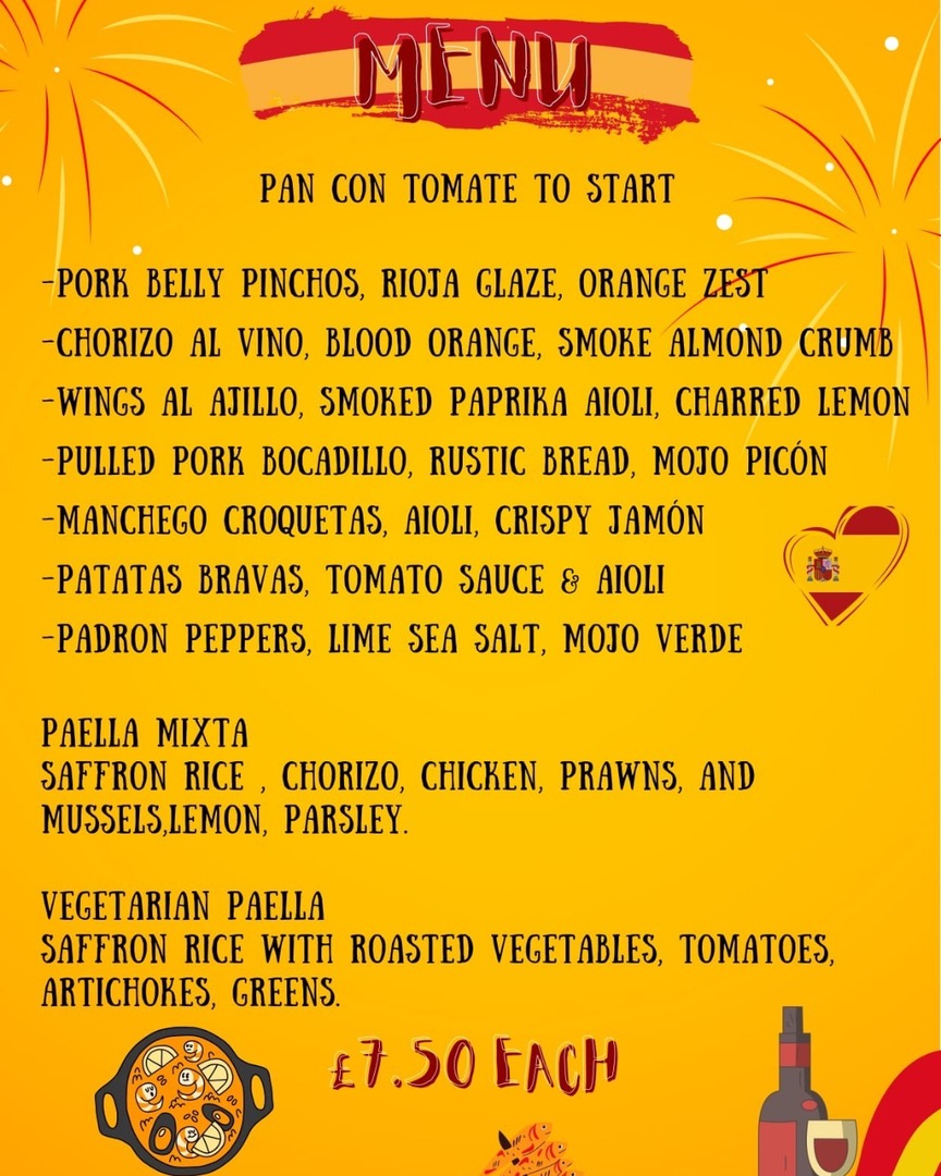 🇪🇦 Spanish Week is landing at The Taproom! 🇪🇦

From 19-25 May, Street Food Atelier brings sizzling tapas, manchego croquetas, rich paella &amp; more. Perfect with our beer or wine.

Midweek nibble or weekend fiesta? Bring the crew, come hungry.

It’s gonna be delicioso.