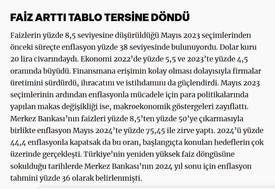 Yeni Şafak, eski tas eski hamam istiyor
Şu an ödediğimiz hesabın, negatif faiz politikalarının kestiği fişten geldiğini unutmuş

19 Mart hiç olmamış, ekonomi ve finansal piyasalar hiç darbe almamış, başa sarmamış gibi bir de karşılaştırma yapmış

"Bu operasyonu kimin adına
