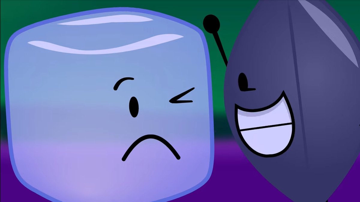 iconicqueen12's tweet image. ice cube being a more relevant and prominent character throughout bfdia 17-20 than her entire stay in tpot DESPITE already being eliminated is horrifying #bfdi #tpot