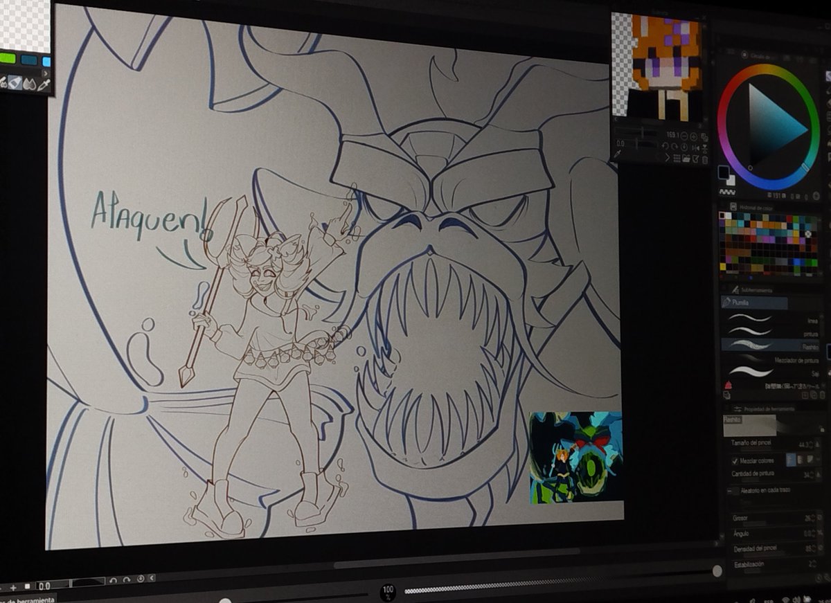 blunderwilt's tweet photo. NIVARA!!! El BOSS de agua de #WebonesShow dónde @kendomurft fue todo un lider!! 
(Lineart ((este si lo termino)))

#kendoart #fanart https://t.co/ihAuSxcOjf