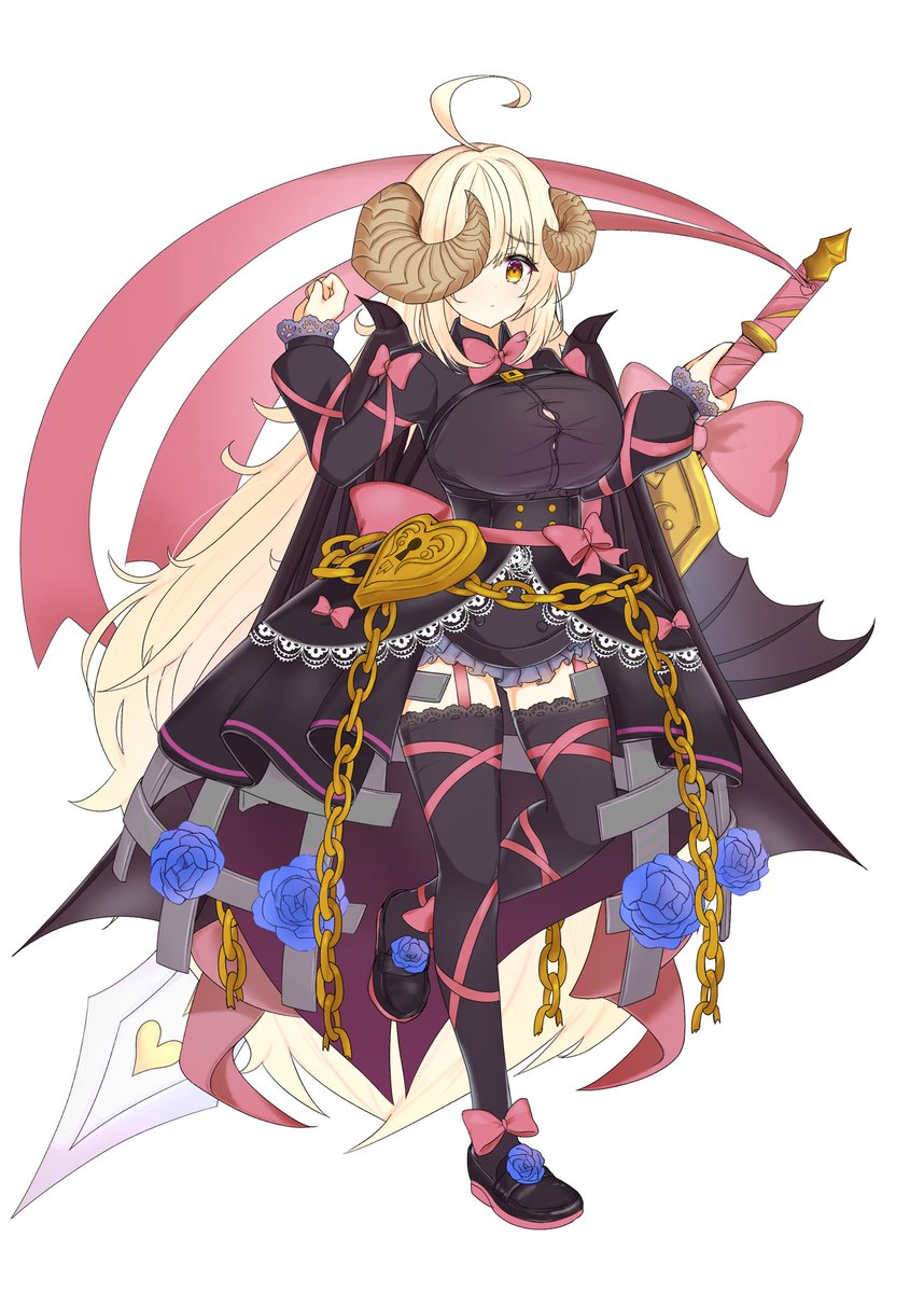 最近描いたオリジナルのキャラクターデザイン
魔族の王族という意味での魔王
身長140cmのデカツノ片目隠れ低身長オドオド系巨乳です対戦よろしくお願いします 