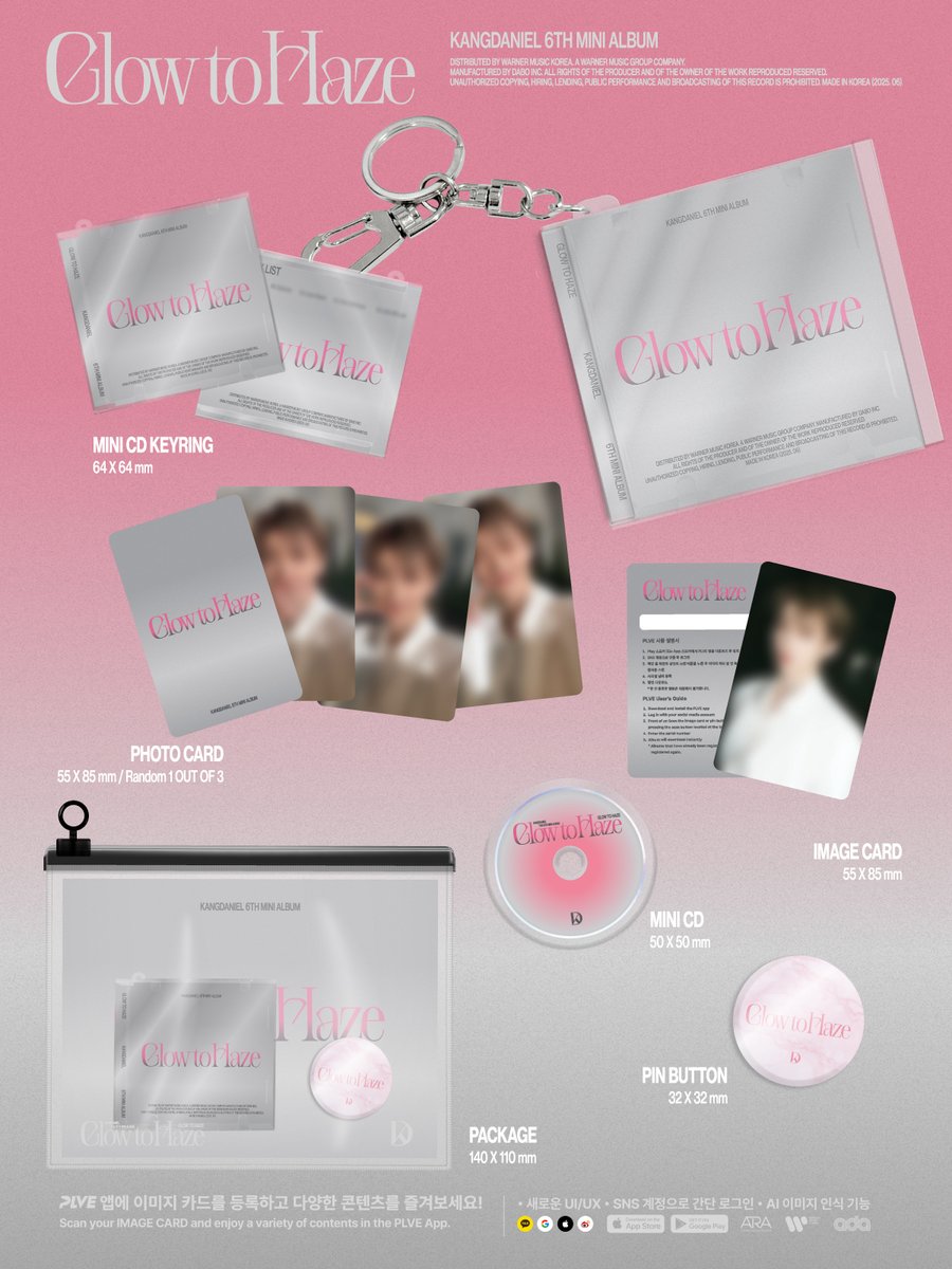 강다니엘(KANGDANIEL)
6TH MINI ALBUM [𝐆𝐥𝐨𝐰 𝐭𝐨 𝐇𝐚𝐳𝐞]
Pre-Order Notice (MINI CD KEYRING ver.)

💿 예약 판매 : 2025.05.26 (월) 3PM (KST) ~

#강다니엘 #KANGDANIEL
#Glow_to_Haze