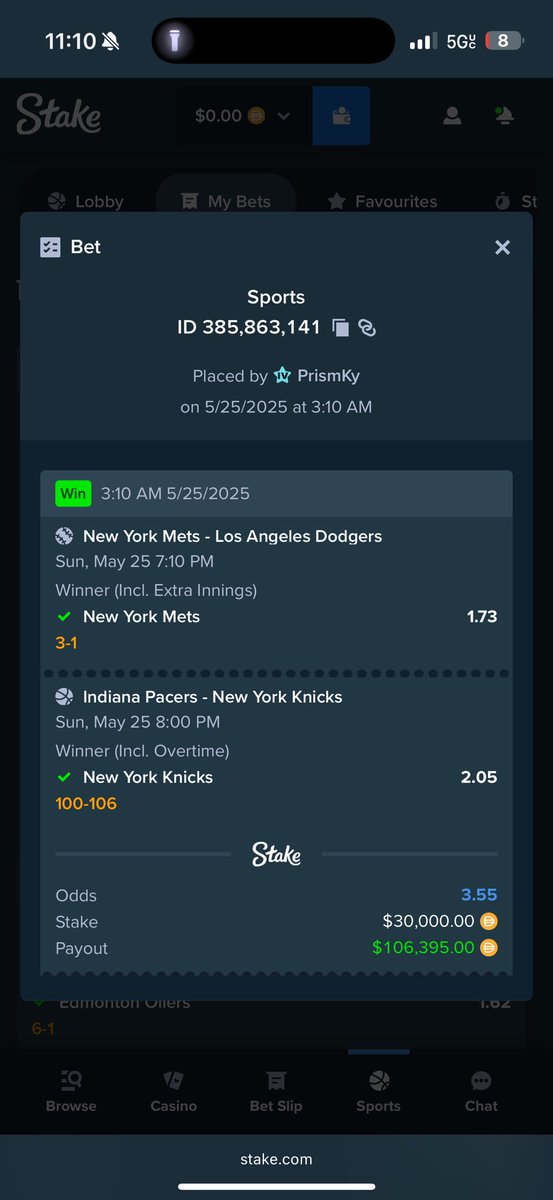 CeoMikyDOA's tweet image. BACK TO BACK DAYS , THANK YOU KNICKS ✅ this is why you should wanna join my telegram , BEST PICKS ON THE PLANET