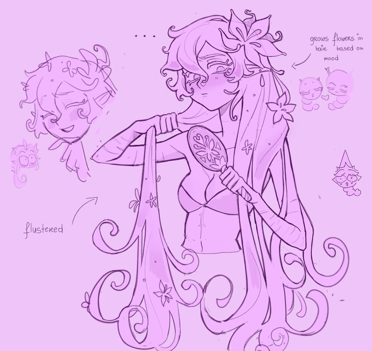 Very NORMAL about flowers in lilys hair