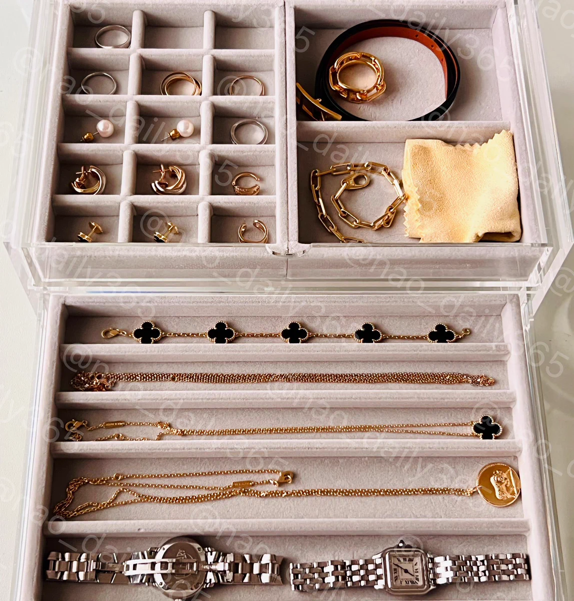 ナット製エレガントなジュエリーボックス タイトル なお@ホットクックレシピ na platformě X: „ジュエリーボックス見せて