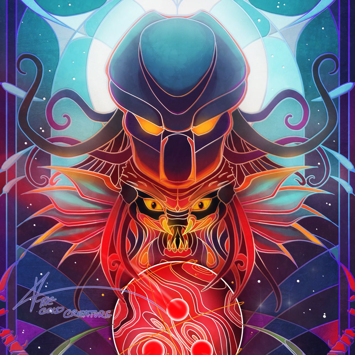 ColdCreatureArt's tweet photo. thecoldcreature
Posting one of my new designs that will be available at @ozcomiccon #Adelaide this weekend! I'll be at table 36 in the Artist Alley! I'll post a map up asap!
I cannot wait to see everyone again! It's been too long.
 #Predator #stainedglass #digitalartist https://t.co/bO5LJ6oOO3