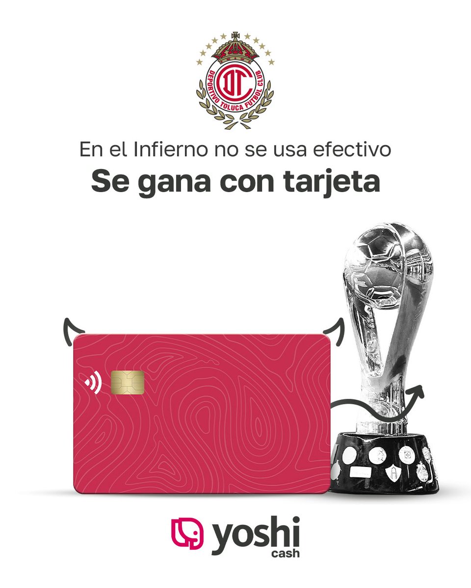 ¡Con tarjeta ganamos todos!

¡Felicidades a Toluca por su campeonato de liga! 👹