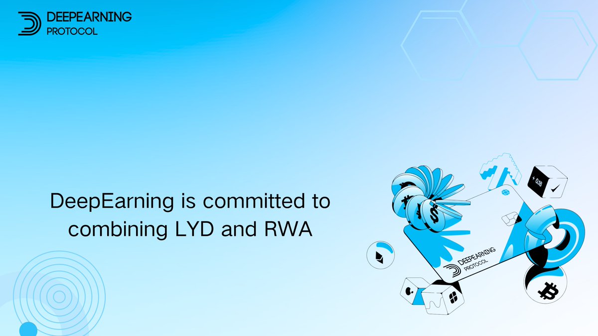 If Web3 wants real growth again, it must focus on one thing: on-chain cash flow.

Speculation alone can’t build a sustainable future.
That’s why DeepEarning is committed to combining LYD and RWA — the smartest way to create real, steady on-chain income.

LYD offers a dual-channel