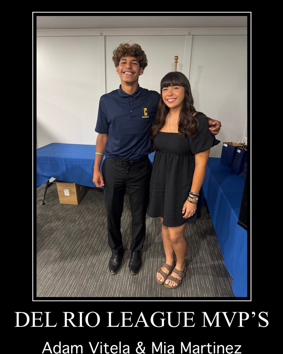 Cal Condors Softball ๐ฆ
๐ฅ (@calhi_softball) on Twitter photo CONGRATS to Adam Vitela (Baseball) and Mia Martinez (Softball) for winning Del Rio League MVPโs. Great Job Condors! We are extremely Proud of you!๐ <a href="/SGVNSports/">Fred J. Robledo ๐จ๐ปโ๐ป</a> <a href="/James_Escarcega/">James Escarcega ๐๐๐โพ๏ธ๐ฅ ๐คผ๐คฝ๐ฝโโ๏ธ๐๐ผโโ๏ธ๐๐ปโฝ๏ธ</a> CONGRATS to Adam Vitela (Baseball) and Mia Martinez (Softball) for winning Del Rio League MVPโs. Great Job Condors! We are extremely Proud of you!๐ <a href="/SGVNSports/">Fred J. Robledo ๐จ๐ปโ๐ป</a> <a href="/James_Escarcega/">James Escarcega ๐๐๐โพ๏ธ๐ฅ ๐คผ๐คฝ๐ฝโโ๏ธ๐๐ผโโ๏ธ๐๐ปโฝ๏ธ</a>