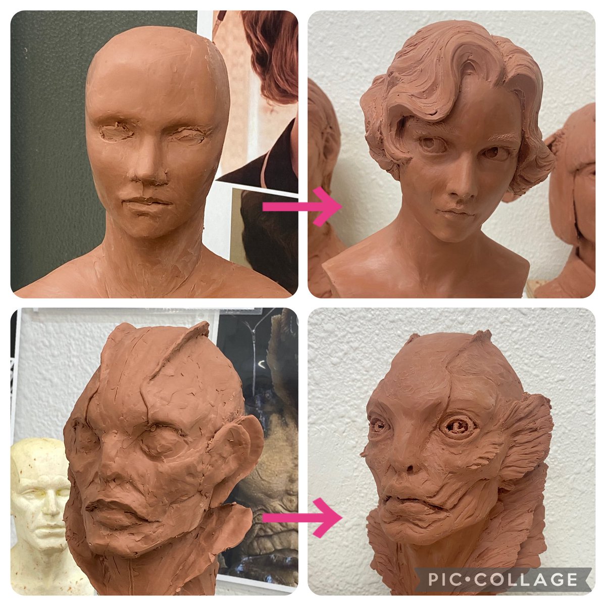 chokokuseminar's tweet photo. 🌿東京一般5月🌿
一部の方ですが、初日から最終日までの制作過程をご紹介！

3日目に入ると一気に作品の魅力が花開き、ガラッと変化✨
皆さん本当に素晴らしい仕上がりでした👏

📢東京一般7月クラス受付中👇
https://t.co/DDU3kYxgV8 https://t.co/xrgmaBV5xL