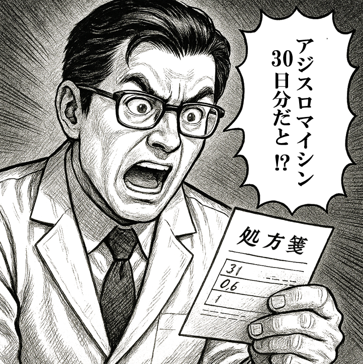 kekkakuJSTB's tweet photo. 今でも「アジスロマイシン250mg 1錠1日1回 30日分」などの処方を出すと、他診療科でよく驚かれます。日本でも5年前から、アジスロマイシンが肺MAC症に対して長期に処方可能です（厳密には使用例については審査上認めるという位置づけ）。認知度は高くない状況です。 https://t.co/h1h2NDYAF4