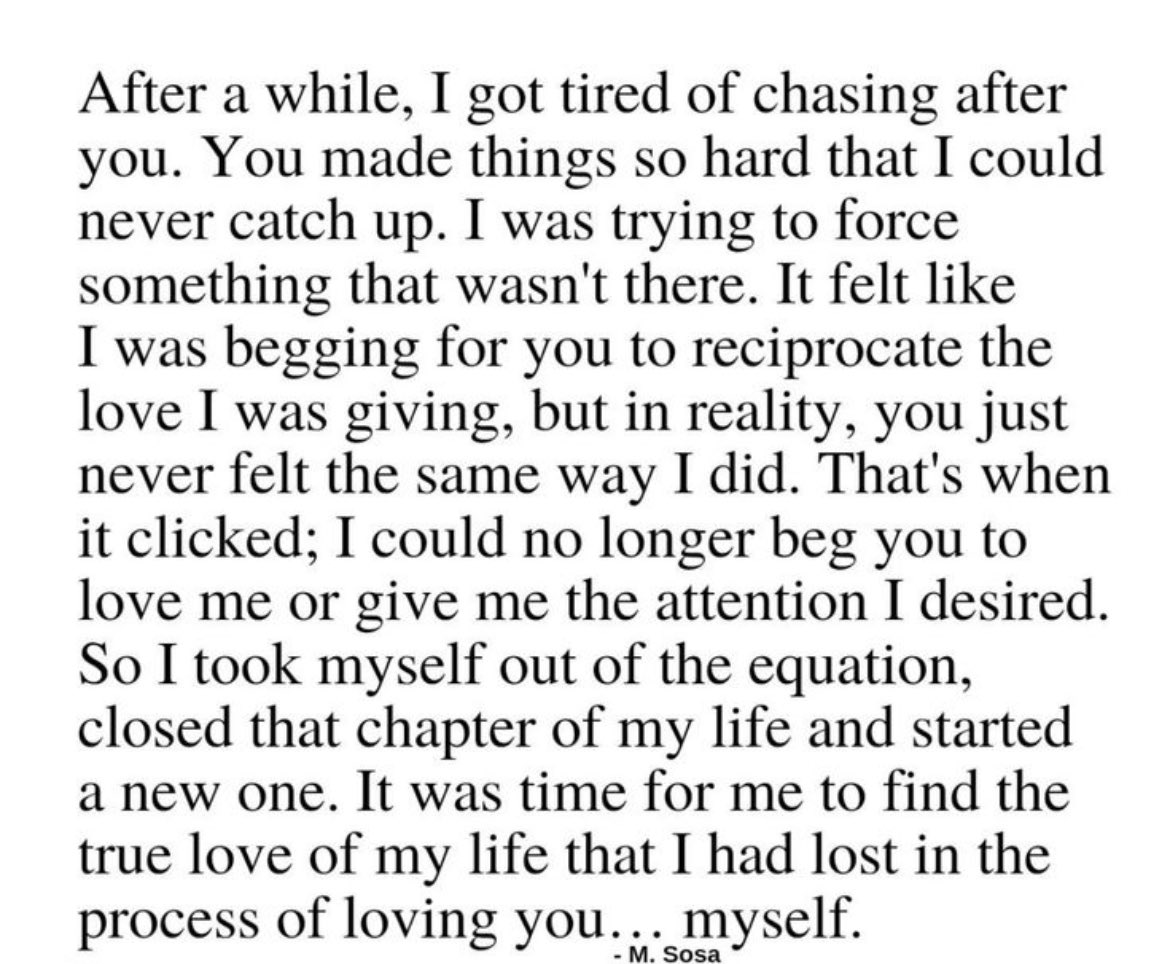 Sometimes you need to let go of past loves to find bigger and better things. Sometimes you need to move on to find true happiness. ❤️