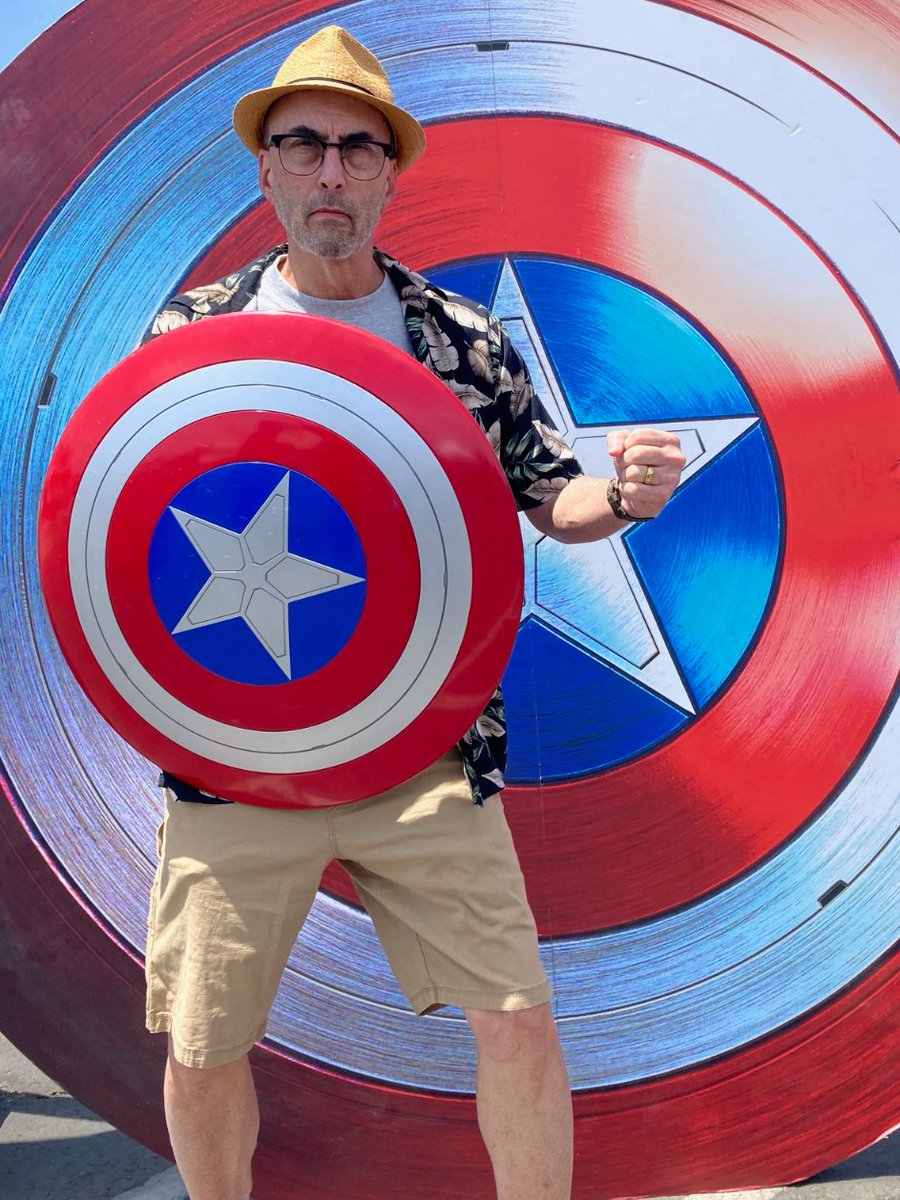 Fighting crime . . . as one does.
